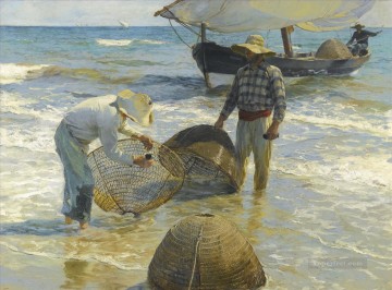  Pesca Arte - Pescadores Valencianos pintor Joaquín Sorolla